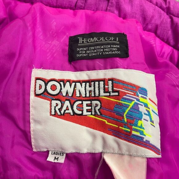 Downhill Racer Thermoloft Vintage 90's 80's Jacket Womens Medium Purple Retro - Picture 3 of 11